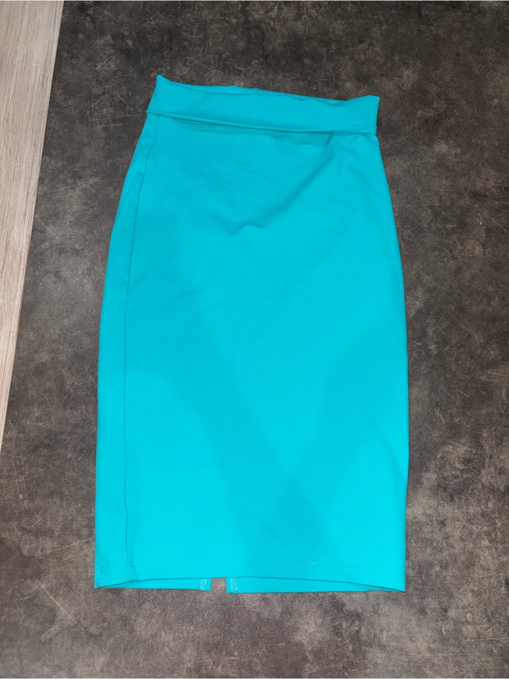 NWT Bebe Turquoise High Waist Bodycon Midi Pencil Skirt Small